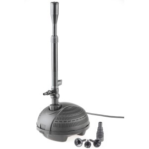 Pontec PondoVario 3500 Teichpumpe mit Düsenaufsätzen für Gartenteiche und Bachläufe.