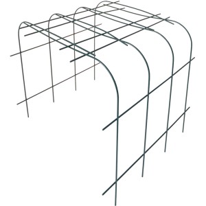 Bellissa Pflanzenstütze Annabelle, 2er-Set, grün. Rankhilfe aus Metall für Garten und Beet.