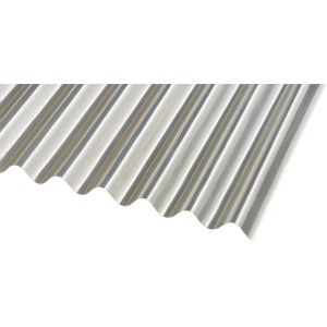 Profilplatte Polyester 76/30 Natur, 2000x910mm, Kunststoffbedachung