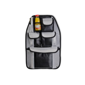 Rücksitztasche zur Aufbewahrung von Getränken und anderen Gegenständen im Auto.