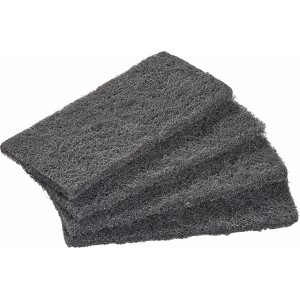 Reinigungsvlies 4er-Set für Lötzubehör, schwarzes Vliesmaterial für blanke Oberflächen.