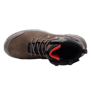 New Balance Sicherheitsstiefel Calibre S3L, Schokobraun, Größe 40, mit Schnürung und Reißverschluss.