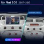 Junsun Autoradio im Fiat 500 (2007-2015): Vorher/Nachher-Vergleich mit modernem Touchscreen, Navigation, CarPlay/Android Auto.
