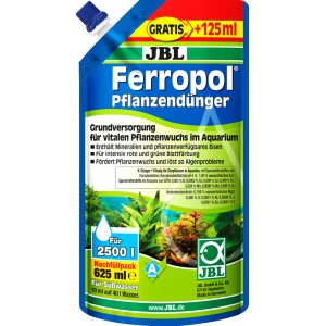 JBL Ferropol Pflanzendünger Nachfüllpack 625ml für Aquarienpflanzen.