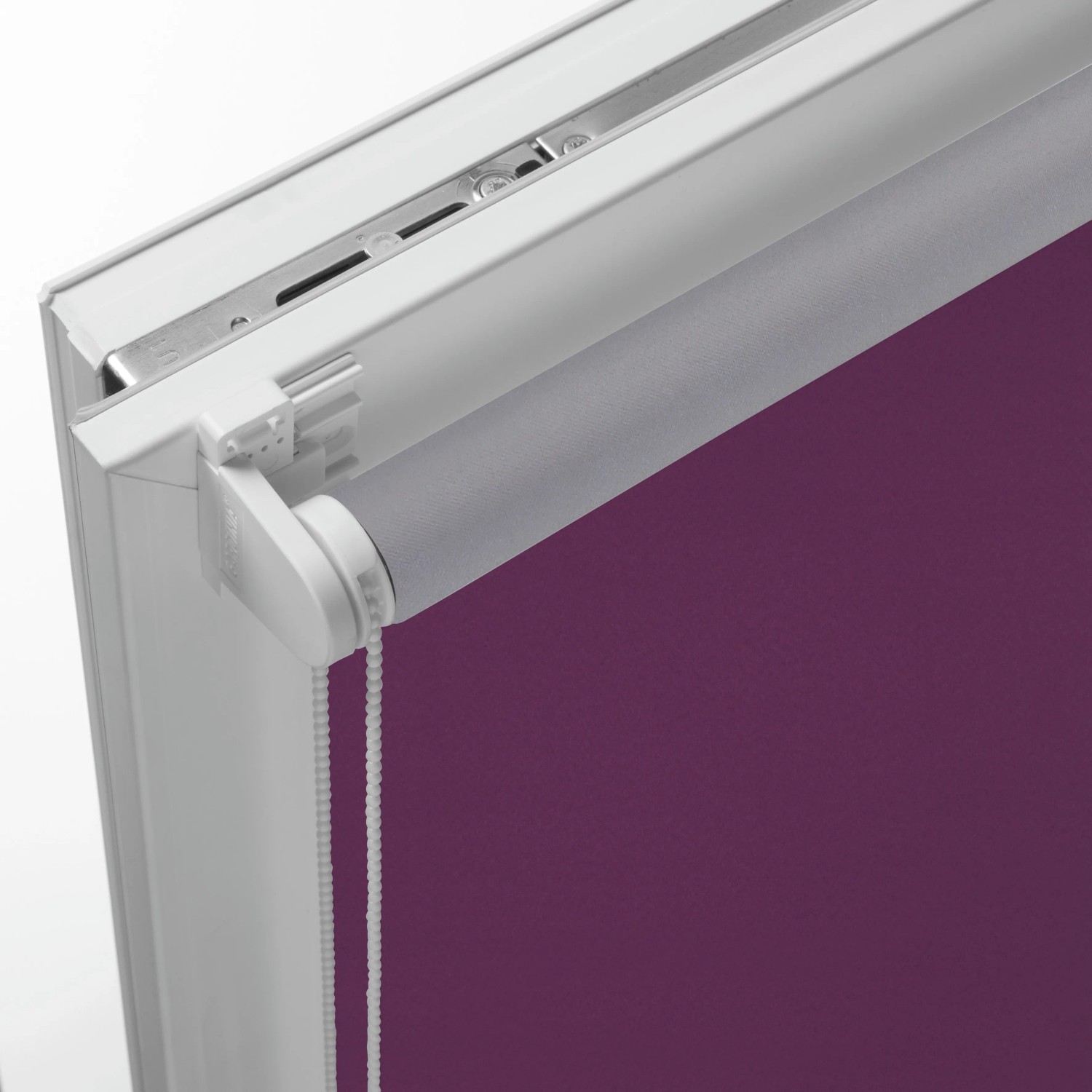 Gardinia EasyFix Rollo Thermo, 100x150 cm, Lila, Detailansicht.