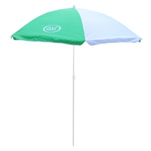 Axi Sonnenschirm, Ø 125 cm, grün-weiß, für Gartenspielgeräte und Sandkästen.