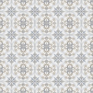 Cersanit Bodenfliese Albergo Grace Multicolour, Feinsteinzeug, Patchwork-Muster, 42x42 cm.