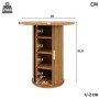 okwish Bartisch mit Stauraum MDF Holzoptik Bar Wohnzimmer 60x60x91.6cm Natur_5