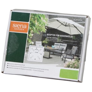Siena Garden Adapter für Bodenständer (64-113 mm) im Karton, passend für Ampelschirme.