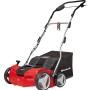 Einhell Elektro-Vertikutierer GE-SA 1640 mit Fangkorb, rot/schwarz, für Rasenpflege.