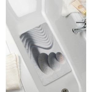 Wenko Wanneneinlage Sand and Stone, 70x40 cm, mit Steinmotiv für sicheren Halt in der Badewanne.