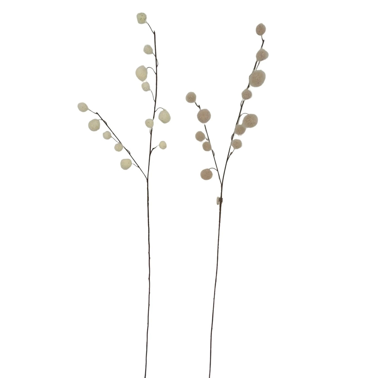 Boltze Dekozweig Sassy 2-fach Sortiert 6 cm x 8 cm x 83 cm Beige kaufen bei OBI