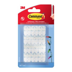 Command Dekorations-Clips-Set Transparent 44 Stück