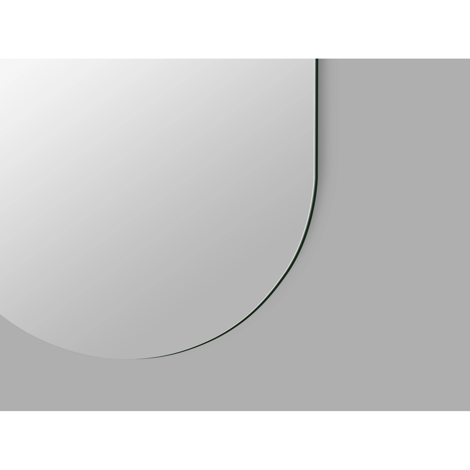 DSK Designspiegel Silver Pico, 50x90 cm, mit schmalem Rahmen. Spiegel für Bad und Wohnraum.