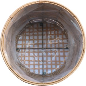 Pflanztopf Polyrattan Natur Ø 37 cm x 35,5 cm