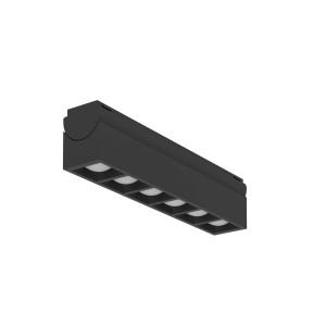 Schwarzes EGLO LED-Aufbaumodul TPLUS für Schienensysteme, 180mm Länge, 1000 Lumen.