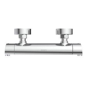 Schütte Thermostat Duscharmatur Vita Chrom, Aufputz-Thermostat für Dusche.
