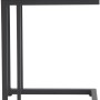 Rechteckiger, anthrazitfarbener Siena Garden Gartentisch Ramo, 33,5x40 cm, ideal für kleine Balkone.
