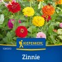 Kiepenkerl Zinnien Espana Mix: Farbenfrohe Zinnien in Gelb, Orange und Rot.