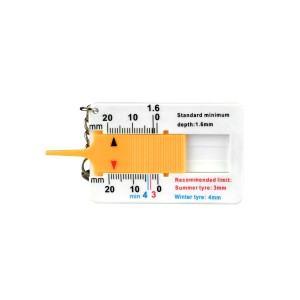 Apa Reifenprofiltiefenmesser zur Messung der Reifenprofiltiefe, Messbereich 0-20mm.