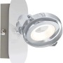 Moderner OBI LIGHTING LED Spot Montaro in Chrom-Optik mit schwenkbarem Spot.