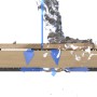 GS Terrassen Abstandshalter (4 mm) zwischen Holzdielen mit Wasserablauf dargestellt.