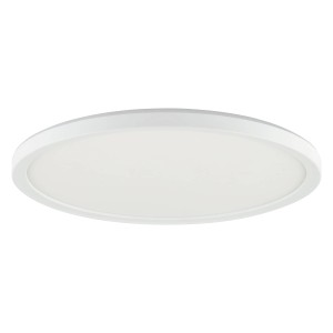 Weiße, runde LED Deckenleuchte Velion von Brilliant, Durchmesser 29,3 cm.