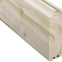 Detailaufnahme einer unbehandelten Holzbohle für Skan Holz Gartenhaus Luzern.