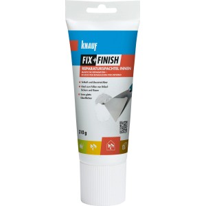 Knauf Fix + Finish Reparaturspachtel 310g für Innenräume zum Füllen von Löchern und Rissen.