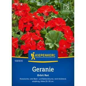 Kiepenkerl Saatgut Geranie Orbit Rot F1