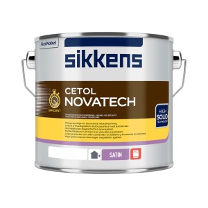 Sikkens Cetol Novatech High-Solid-Lasur, 2,5 l Dose, Eiche Dunkel. Holzlasur mit UV-Schutz und Wetterbeständigkeit.