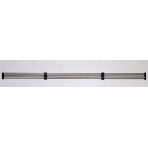 5er Set Edelstahl Rundstäbe (Ø 10mm, 2000mm) für Geländerfüllung.