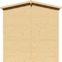Bertilo Gerätehaus aus Holz, naturbelassen, 103x207 cm. Gartenhaus mit Satteldach.