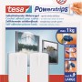 Tesa Powerstrips Bildernägel, 2 Stück, weiß, zum Aufhängen von Bildern bis 1 kg.