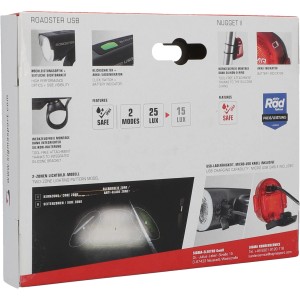 Sigma Roadster USB & Nugget II Fahrradbeleuchtung Set, Front- und Rücklicht