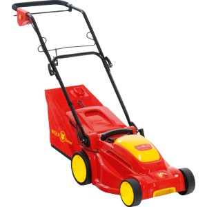 Wolf-Garten Elektro-Rasenmäher A 370 E mit 40 l Fangkorb, rot/gelb.