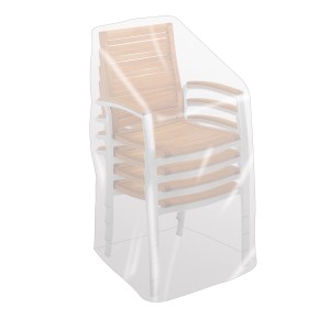 Transparente Schutzhülle 150x66x66 cm für Gartenstühle, Schutz vor Wind und Wetter.