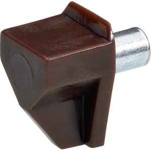 Hettich Bodenträger Safety, braun, Ø 5 mm, für Regalböden und Möbelausstattung.