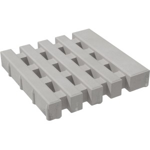 Premac City XL Hydro Pflasterstein, grau-weiß, 50x50x8 cm, Sickerpflaster.