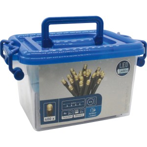 LED-Lichterkette 400 LEDs Warmweiß in Kunststoffbox Schwarzes Kabel 34,92 m