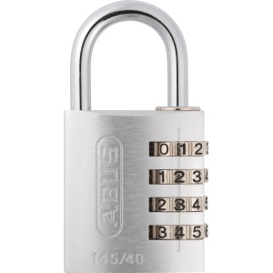 Abus 145/40 Vorhangschloss aus Metall mit Zahlencode.