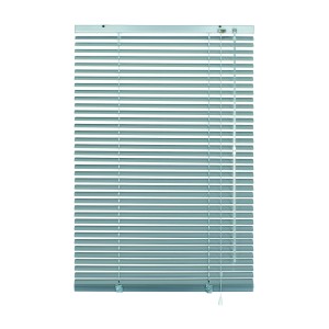 Gardinia Aluminium Jalousie, 140x175 cm, silberfarben, für optimalen Sicht- und Sonnenschutz.