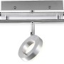 Moderne, 3-flammige LED Deckenleuchte Sileda von Paul Neuhaus, Aluminium matt.