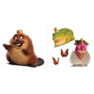 Komar Sticker Disney and Pixar Hoppers Queens and King 30 cm x 30 cm 5-tlg.