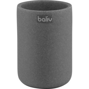 baliv Zahnputzbecher Kunststoff Sandgrau