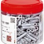 Dose mit 200 fischer Spreizdübeln SX Plus 6x30, geeignet für Beton und Mauerwerk.