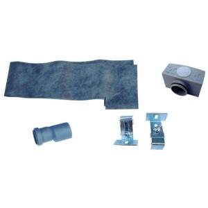 Glasdeals Befliesbare Edelstahl-Duschrinne 80 cm Grau mit Einleger Zum Befliesen und Siphon 4055