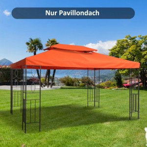 Outsunny Ersatz-Vordach 180g/m² Polyeser Rostrot 3 x 4 m