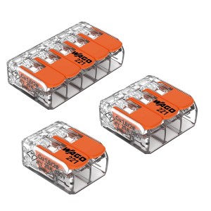 Wago Hebelklemmen Set, 10-teilig, für sichere und werkzeuglose Verbindungen von Kupferleitern.