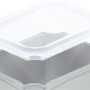 Eurobox Einsatzkasten 1/8 transparent für 60x40 cm Box zur Unterteilung, Aufbewahrungsbox.